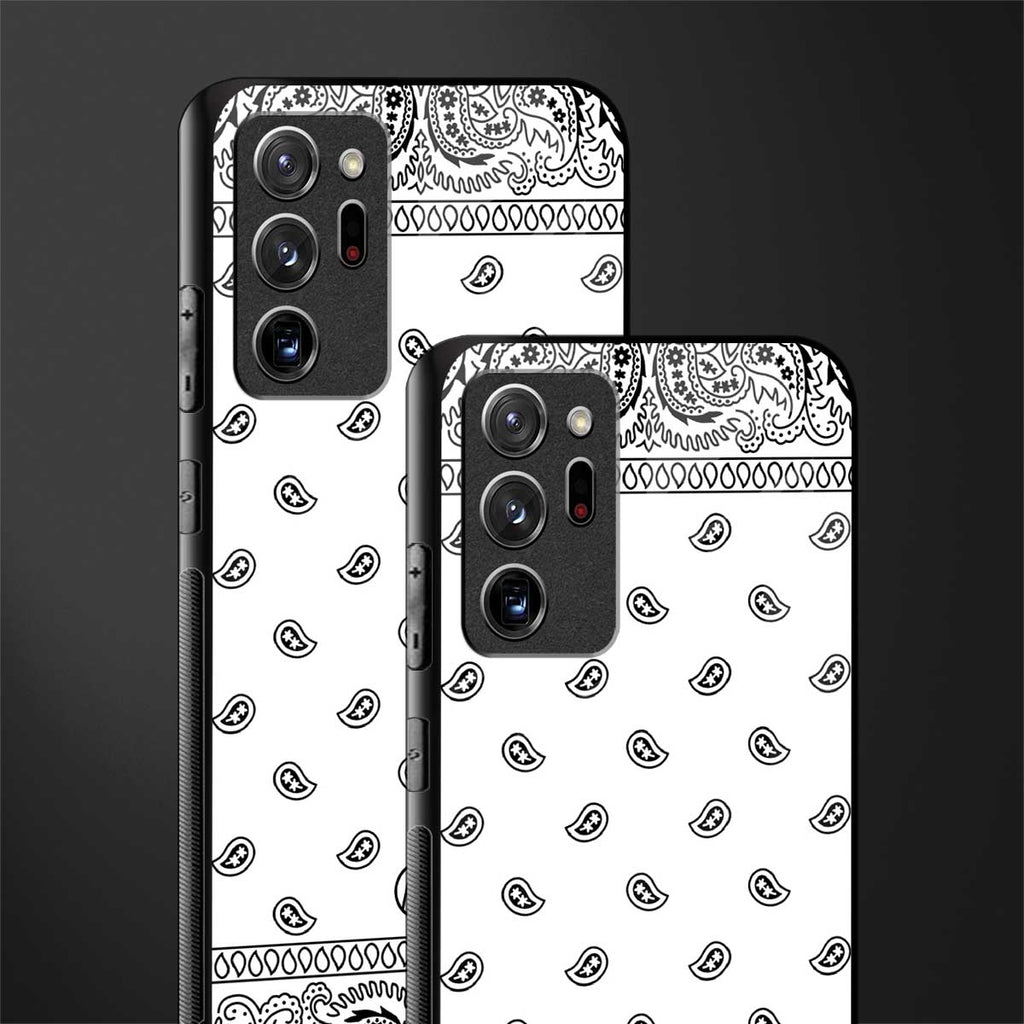 paisley white glass case for samsung galaxy note 20 ultra 5g image-2