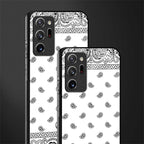 paisley white glass case for samsung galaxy note 20 ultra 5g image-2