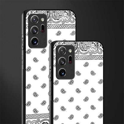 paisley white glass case for samsung galaxy note 20 ultra 5g image-2