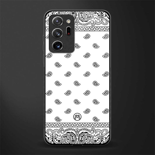 paisley white glass case for samsung galaxy note 20 ultra 5g image