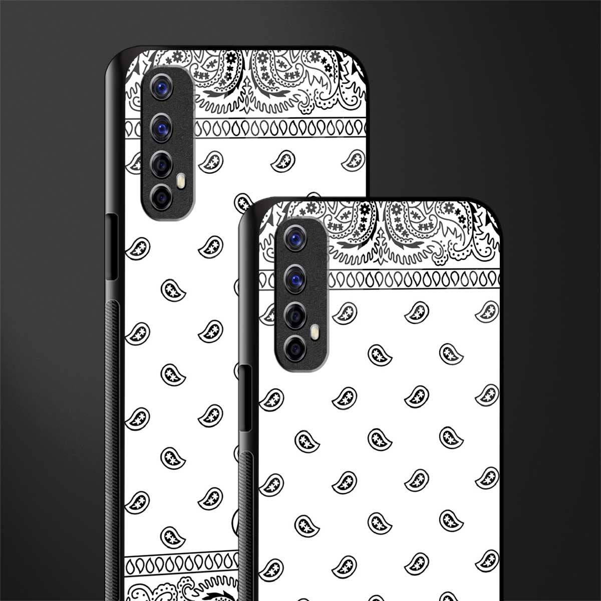 paisley white glass case for realme narzo 20 pro image-2