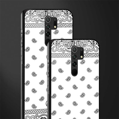 paisley white glass case for poco m2 reloaded image-2