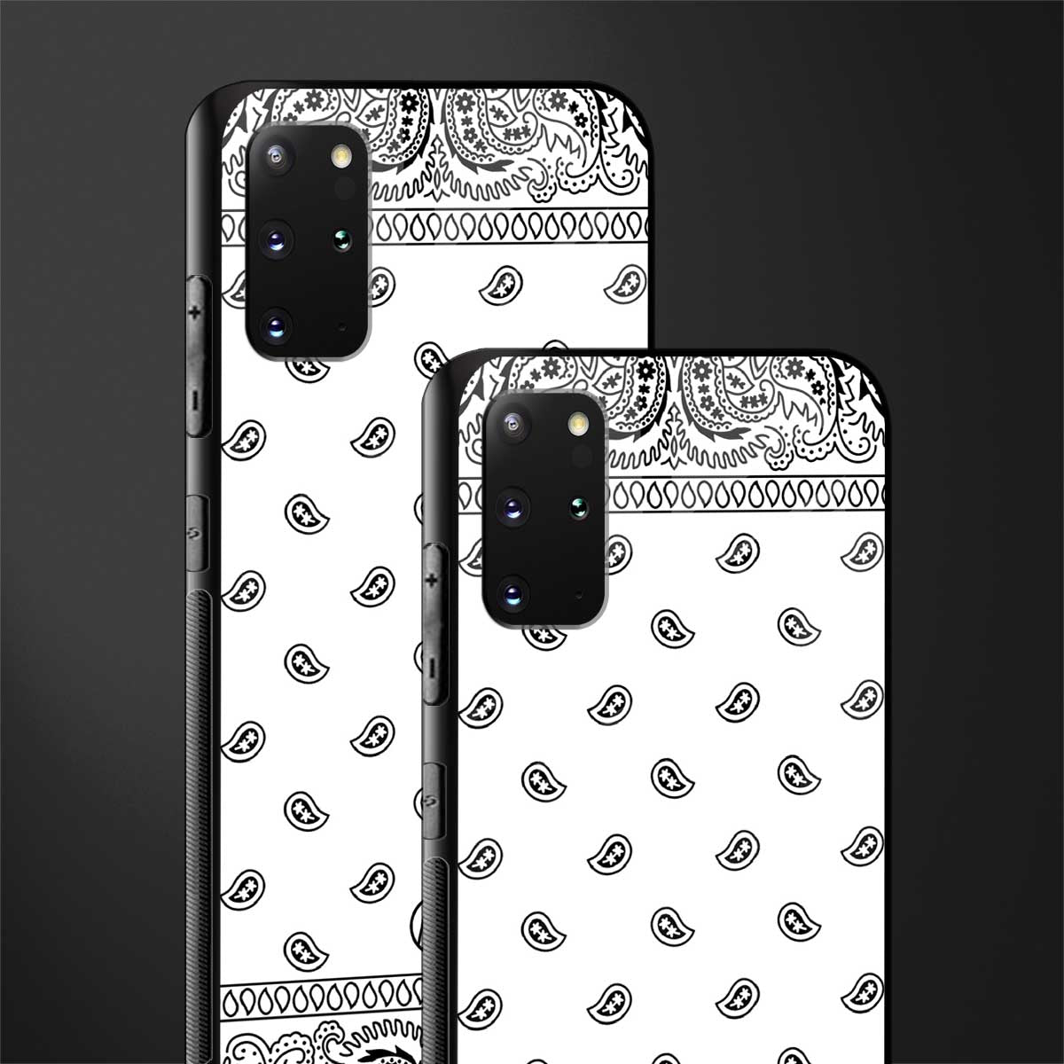 paisley white glass case for samsung galaxy s20 plus image-2