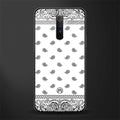 paisley white glass case for realme x2 pro image