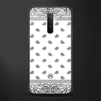 paisley white glass case for realme x2 pro image