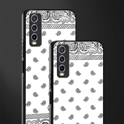 paisley white glass case for vivo y20 image-2