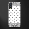 paisley white glass case for vivo y20i vivo y20t image
