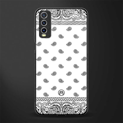 paisley white glass case for vivo y12s image
