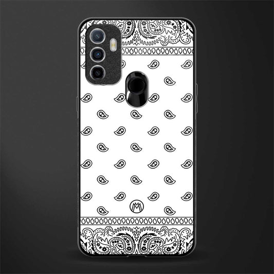 paisley white glass case for oppo a53 image