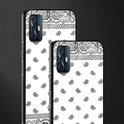 paisley white glass case for vivo v17 image-2