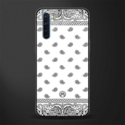 paisley white glass case for oppo f15 image