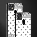 paisley white glass case for oppo a15 image-2