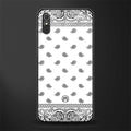 paisley white glass case for redmi 9a image