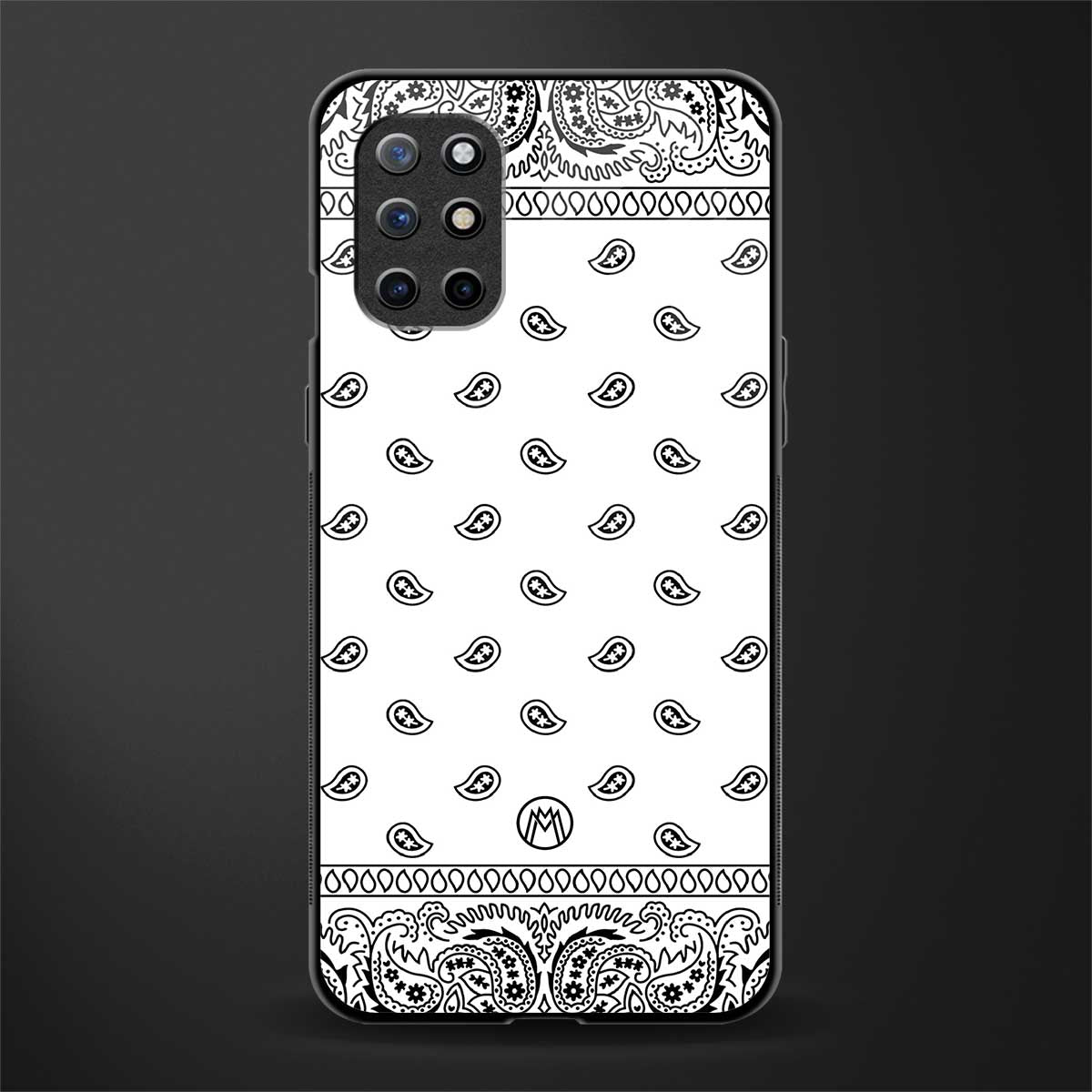 paisley white glass case for oneplus 8t image