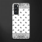 paisley white glass case for vivo v20 se image