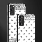 paisley white glass case for samsung galaxy s20 fe image-2