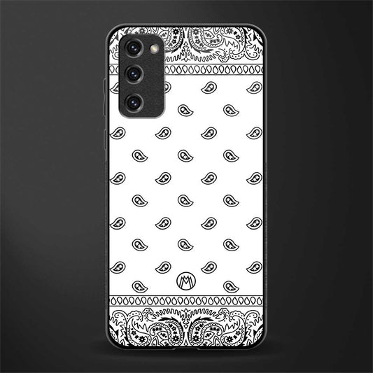 paisley white glass case for samsung galaxy s20 fe image
