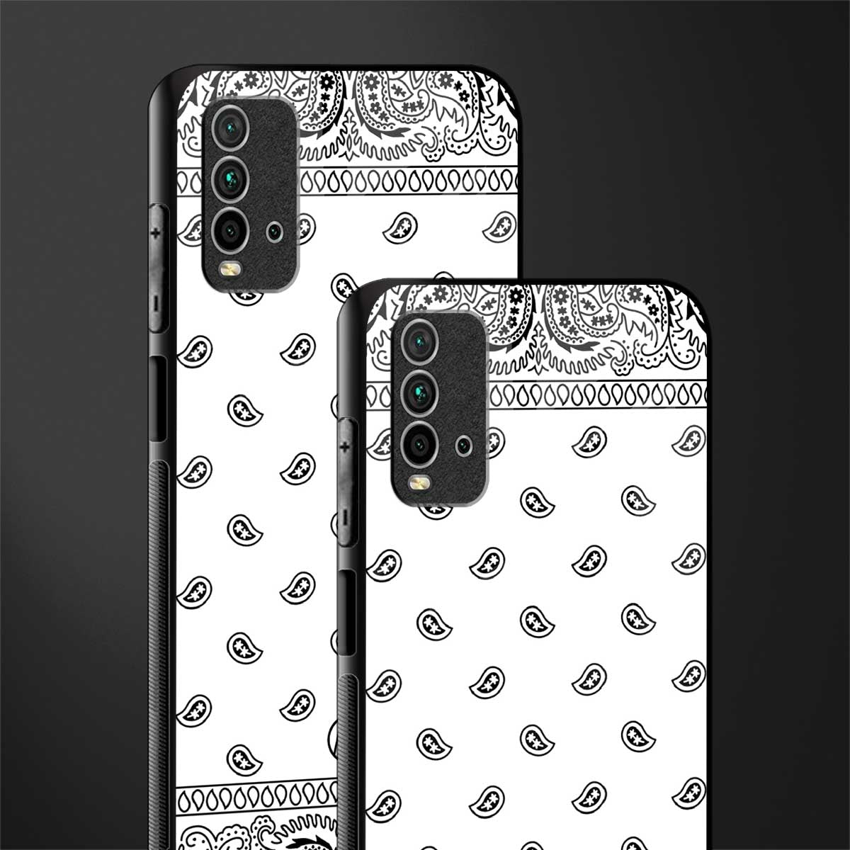 paisley white glass case for redmi 9 power image-2