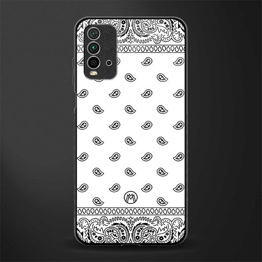 paisley white glass case for redmi 9 power image