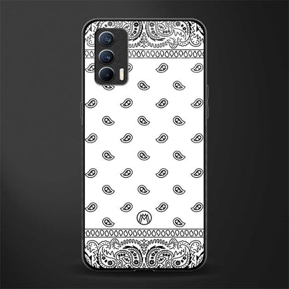 paisley white glass case for realme x7 image