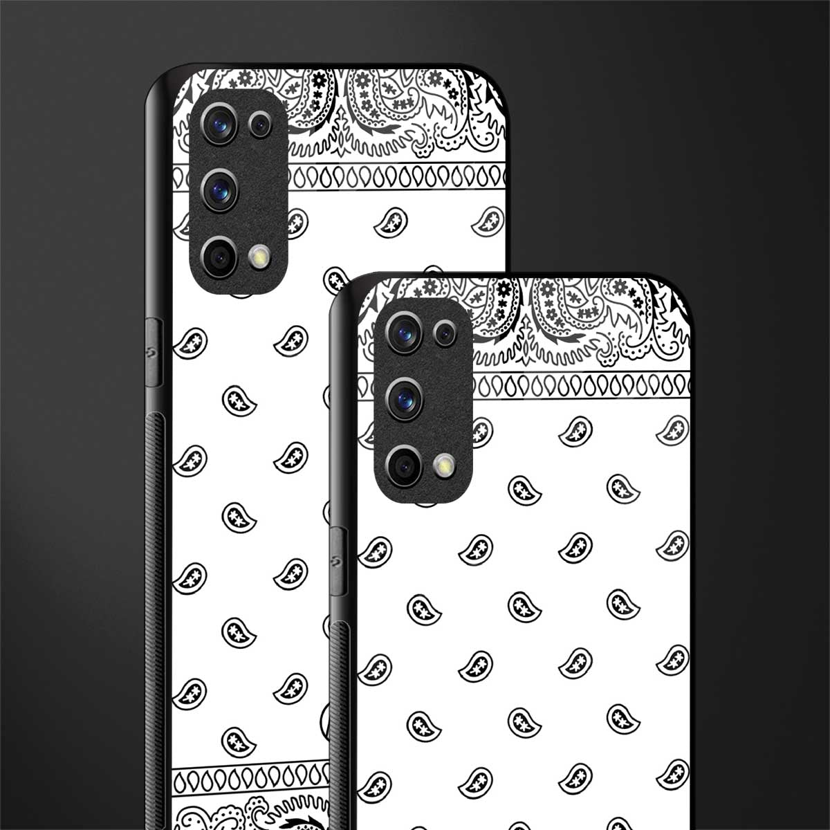 paisley white glass case for realme x7 pro image-2