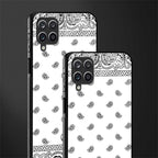 paisley white glass case for samsung galaxy a12 image-2