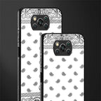 paisley white glass case for poco x3 image-2
