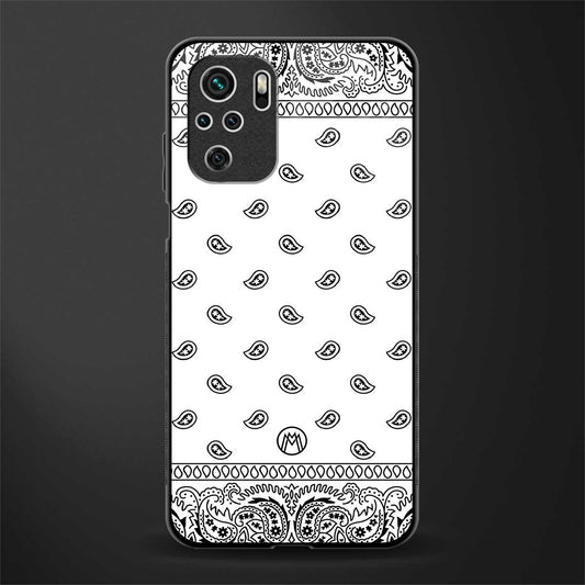 paisley white glass case for redmi note 10 image