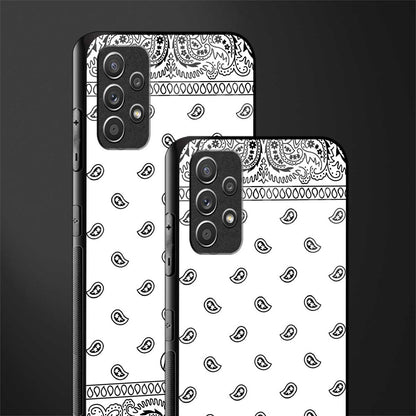 paisley white glass case for samsung galaxy a32 4g image-2