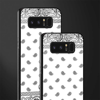 paisley white glass case for samsung galaxy note 8 image-2