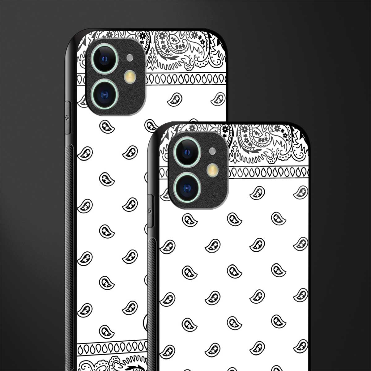 paisley white glass case for iphone 11 image-2