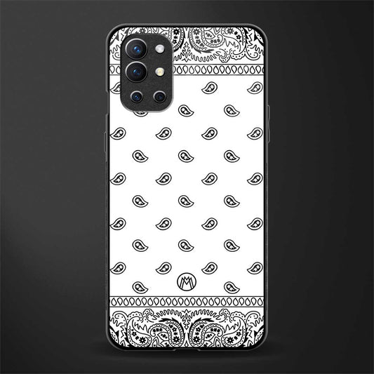 paisley white glass case for oneplus 9r image