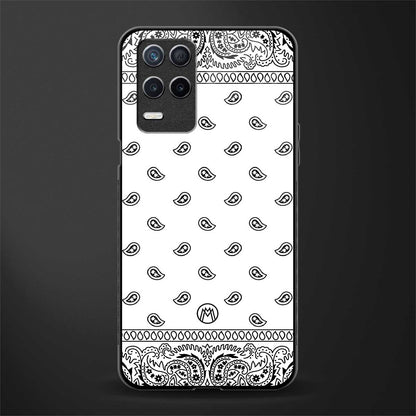 paisley white glass case for realme narzo 30 5g image