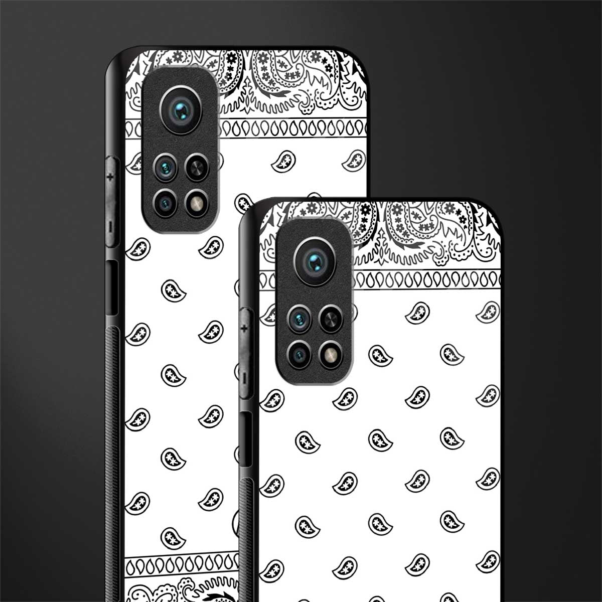 paisley white glass case for mi 10t 5g image-2