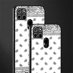 paisley white glass case for realme c21 image-2