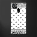 paisley white glass case for realme c21 image