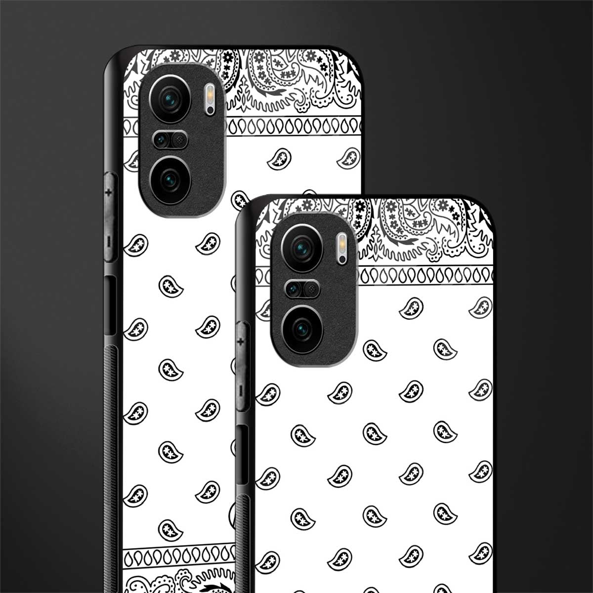 paisley white glass case for mi 11x 5g image-2