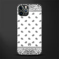 paisley white glass case for iphone 11 pro image