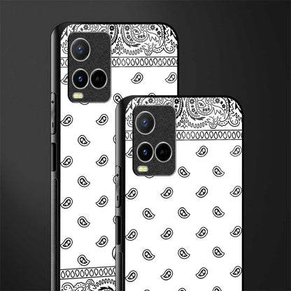 paisley white glass case for vivo y21 image-2