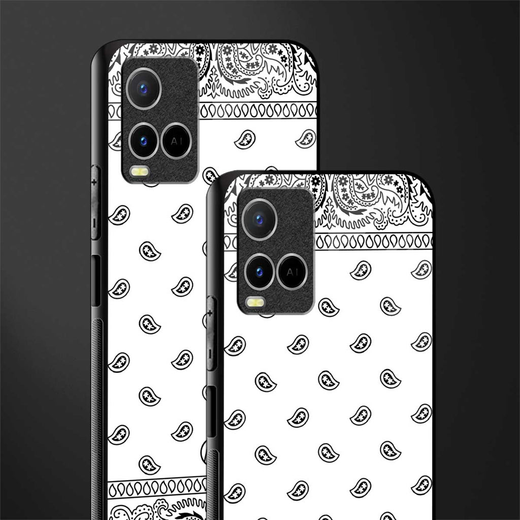paisley white glass case for vivo y21t image-2