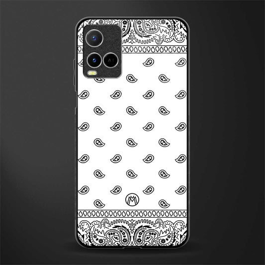 paisley white glass case for vivo y21 image