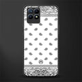 paisley white glass case for realme 8i image