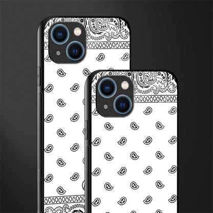 paisley white glass case for iphone 13 image-2