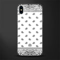 paisley white glass case for iphone xs max image