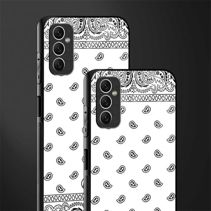 paisley white glass case for samsung galaxy m52 5g image-2