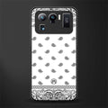 paisley white glass case for mi 11 ultra 5g image