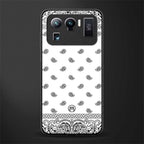 paisley white glass case for mi 11 ultra 5g image