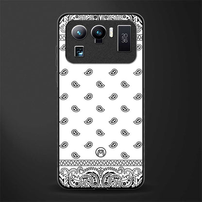 paisley white glass case for mi 11 ultra 5g image