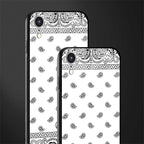 paisley white glass case for iphone xr image-2