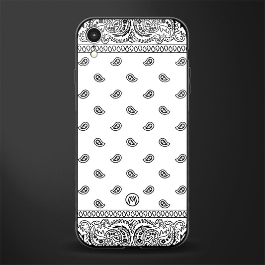 paisley white glass case for iphone xr image